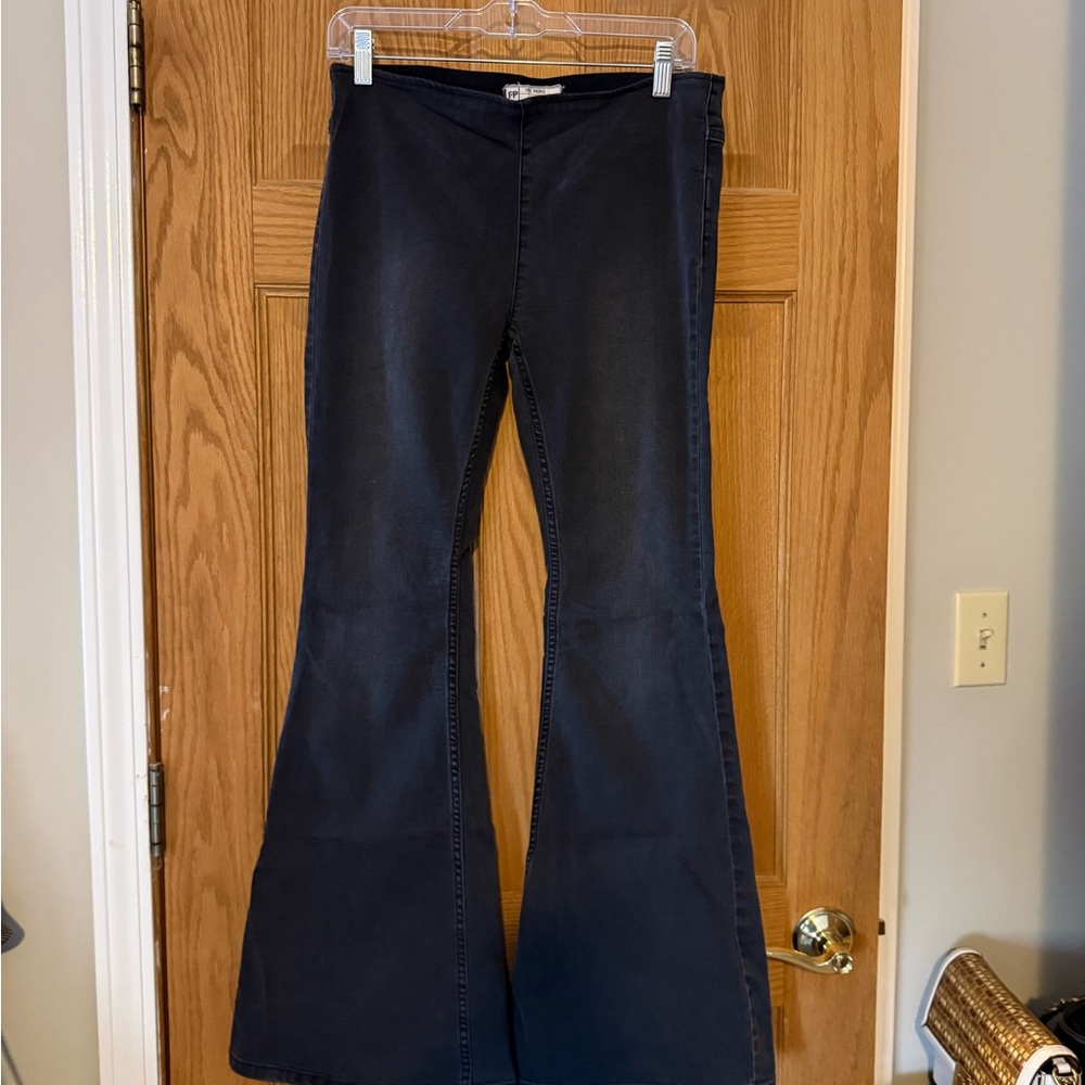 Free People black Flare Jeans